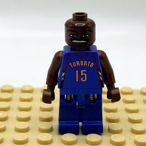 LEGO Sports NBA Raptors Vince Carter #15 2002 Upper Deck Minifigure EUC